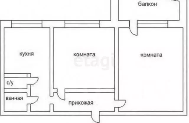 2-комнатная квартира: Черногорск, Юбилейная улица, 30А (50.6 м) - Фото 1