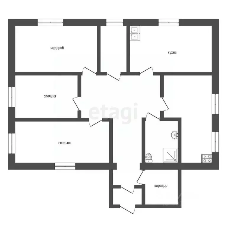 Дом в Саратовская область, Романовка рп пер. Мирный, 12 (57 м) - Фото 1