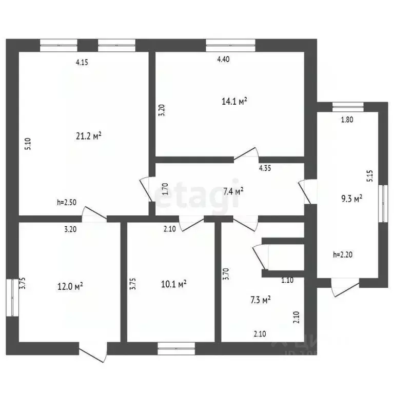 Дом в Крым, Советский район, с. Ильичево ул. Юбилейная (82 м) - Фото 2