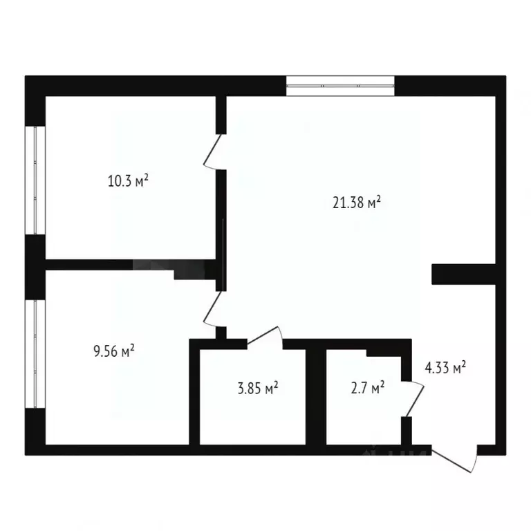 2-к кв. Тюменская область, Тюмень ул. Стройотрядовская, 12 (65.6 м) - Фото 1