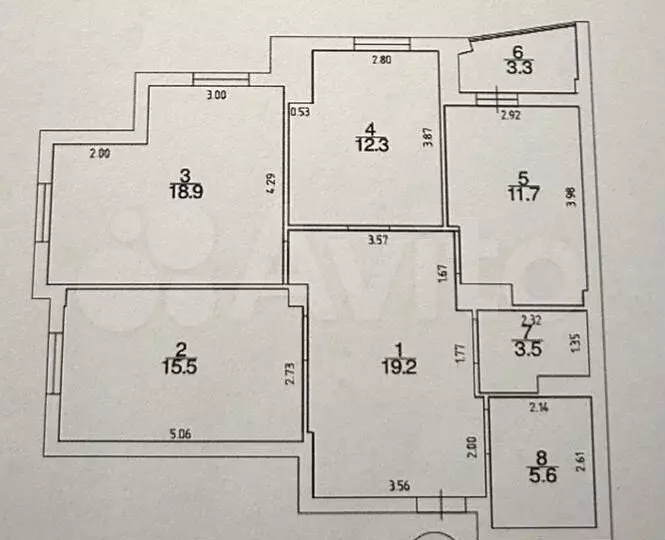 3-к. квартира, 84,6 м, 14/25 эт. - Фото 0
