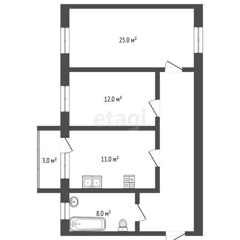 2-комнатная квартира: Геленджик, Советская улица, 112 (62.5 м) - Фото 0