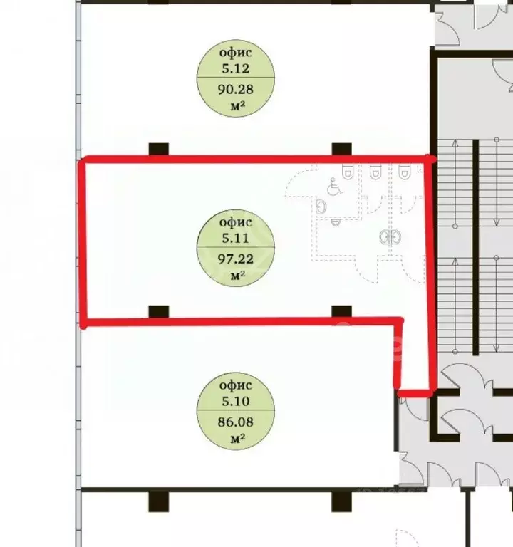 Офис в Москва ул. Неверовского, 10С3 (97 м) - Фото 2