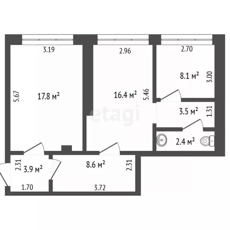 Офис в Омская область, Омск ул. 10 лет Октября, 203В (61 м) - Фото 2