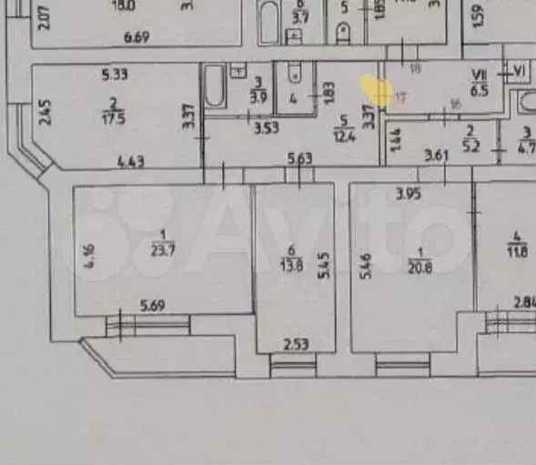 Аукцион: 2-к. квартира, 73,4 м, 4/18 эт. - Фото 0