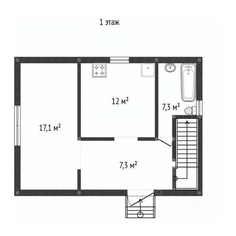 Дом в Башкортостан, Уфа Дружба-2 СНО, 32 (89 м) - Фото 1