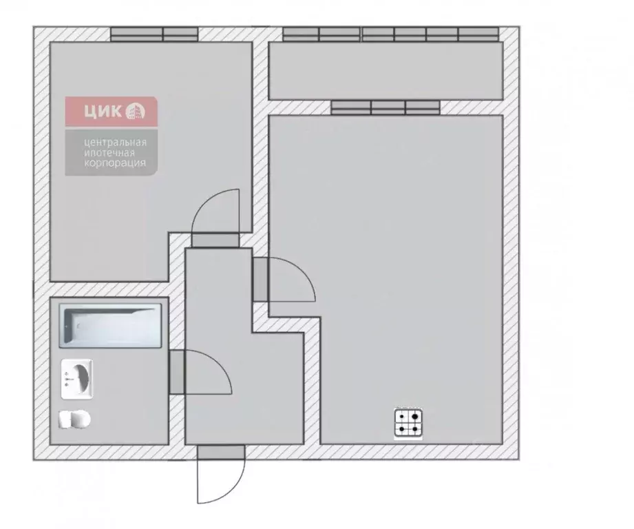 1-к кв. Рязанская область, Рязань ул. Земнухова, 3 (40.7 м) - Фото 1