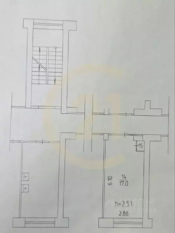 Комната Пермский край, Пермь ул. Репина, 2Б (17.4 м) - Фото 1