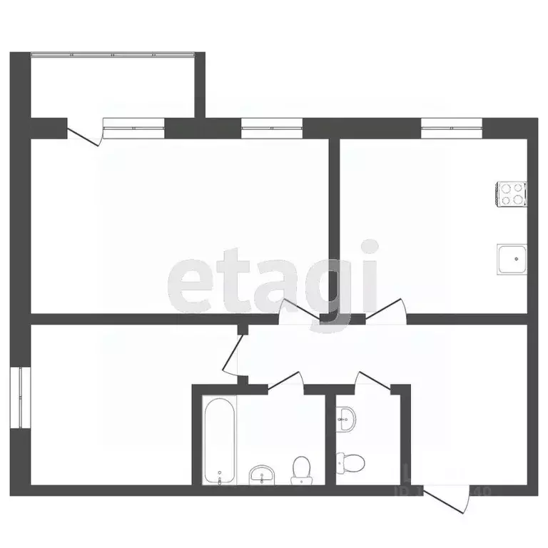 2-к кв. Тюменская область, Тюмень проезд Тихий, 2 (56.6 м) - Фото 0