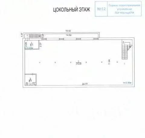 Торговая площадь в Москва 1-я Миусская ул., 20С1 (314 м) - Фото 2