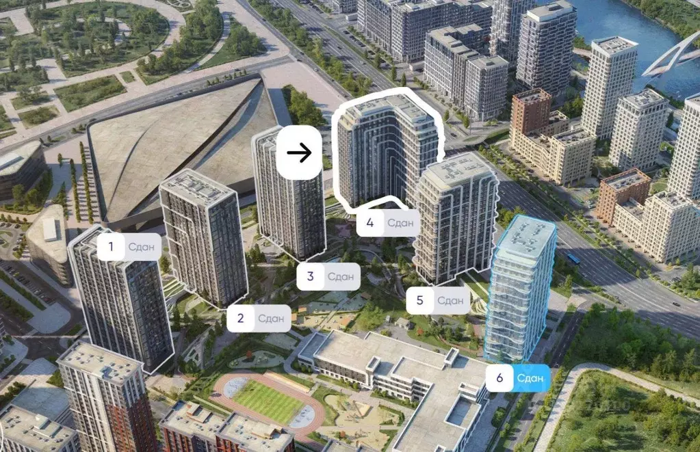 3-к кв. Москва ул. Нижние Мневники, 16к4 (96.7 м) - Фото 2