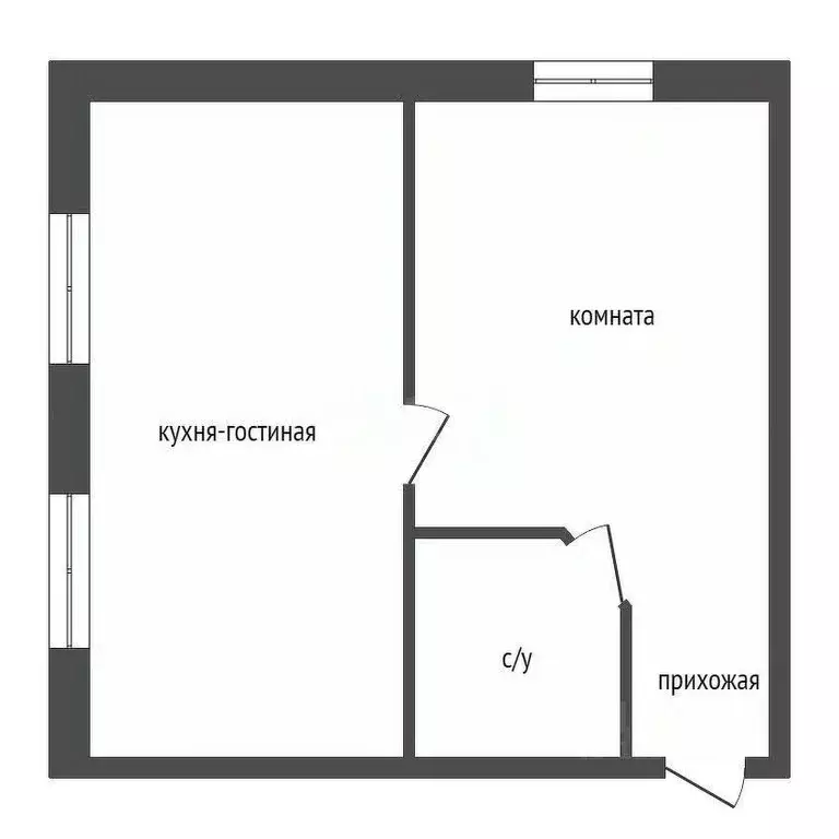 1-к кв. Красноярский край, Красноярск ул. Шахтеров, 6А (30.9 м) - Фото 1