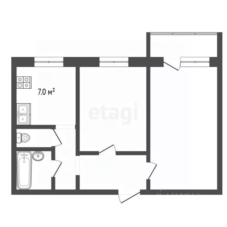 2-к кв. Ямало-Ненецкий АО, Муравленко ул. Ленина, 79 (49.3 м) - Фото 2