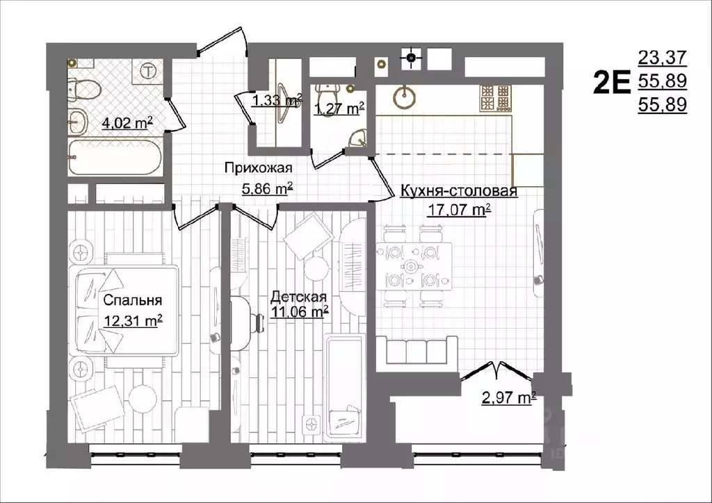 2-к кв. Нижегородская область, Нижний Новгород ул. Менделеева, 22/7 ... - Фото 0