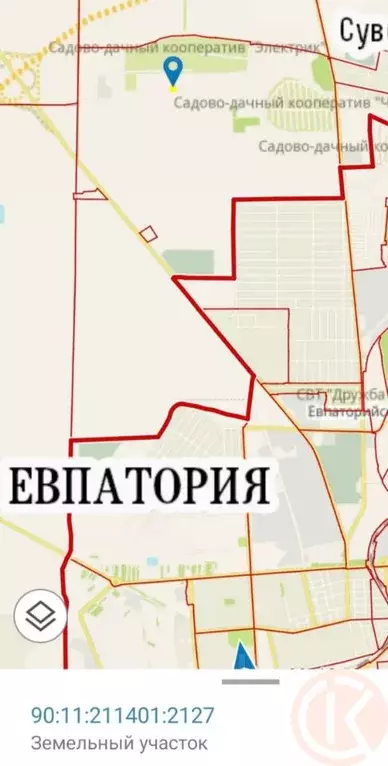 Участок в Крым, Сакский район, с. Суворовское  (6.01 сот.) - Фото 2