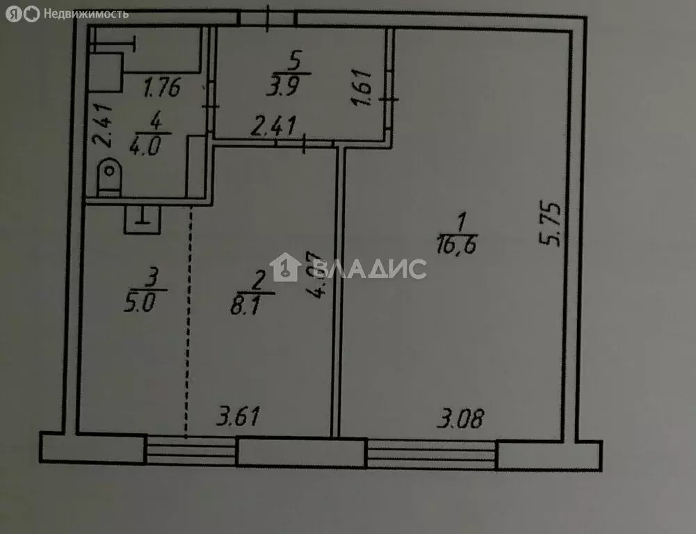 2-комнатная квартира: Суоярви, Первомайская улица, 6А (37.6 м) - Фото 1