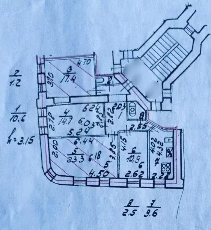 4-к. квартира, 90,2 м, 2/5 эт. - Фото 0