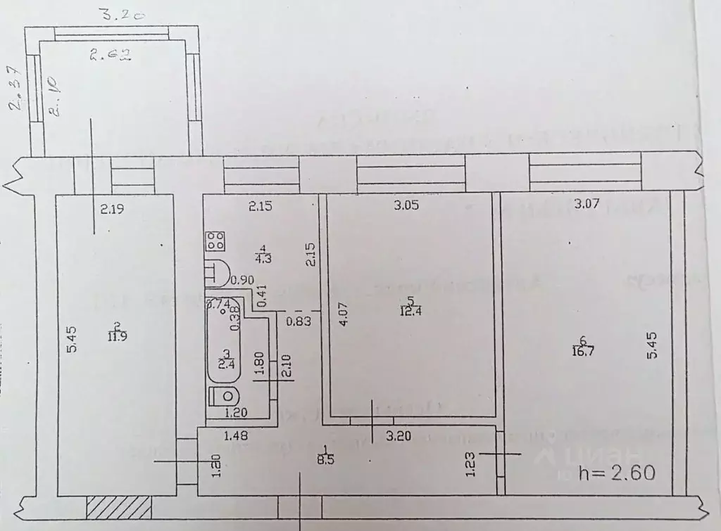 3-к кв. Алтайский край, Бийск ул. Ильи Репина, 11/1 (56.2 м) - Фото 2