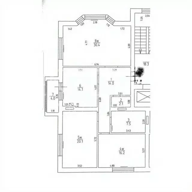 3-к кв. Калининградская область, Калининград ул. Чкалова, 124 (102.2 ... - Фото 2