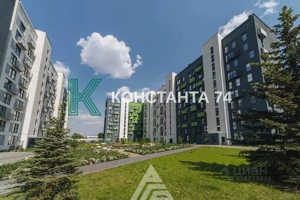 1-к кв. Челябинская область, Челябинск ул. Блюхера, 125Д (34.0 м) - Фото 0