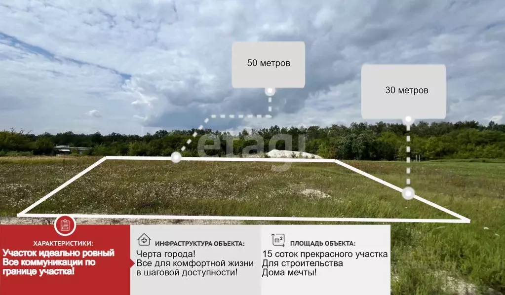 Участок в Белгородская область, Старый Оскол ул. Арктическая (15.0 ... - Фото 0