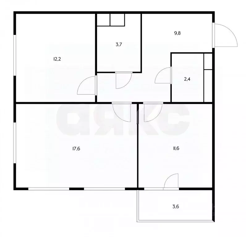 2-к кв. Московская область, Ленинский городской округ, пос. Развилка ... - Фото 2