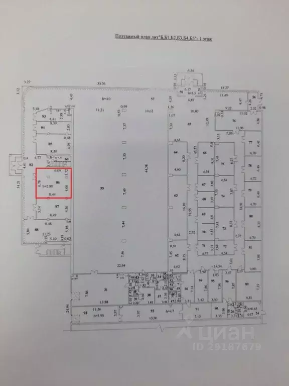 Торговая площадь в Саратовская область, Балаково ул. Комарова, 135/13 ... - Фото 2