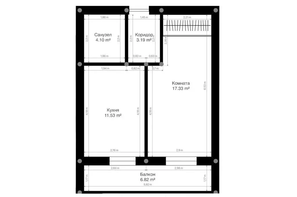 1-комнатная квартира: посёлок Красный Бор, квартал Светлояр, 4 (36.2 ... - Фото 2
