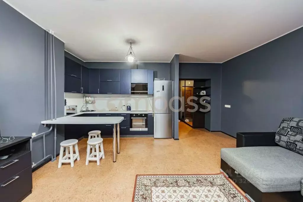 Студия Тюменская область, Тюмень Войновка мкр, ул. Энергостроителей, ... - Фото 1