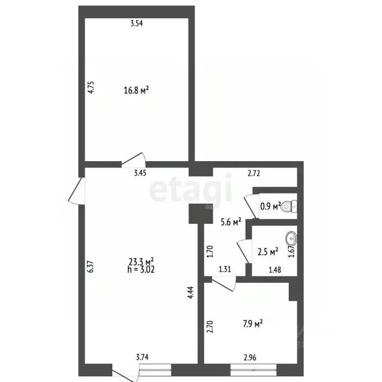Офис в Ростовская область, Ростов-на-Дону Доломановский пер., 1 (57 м) - Фото 2