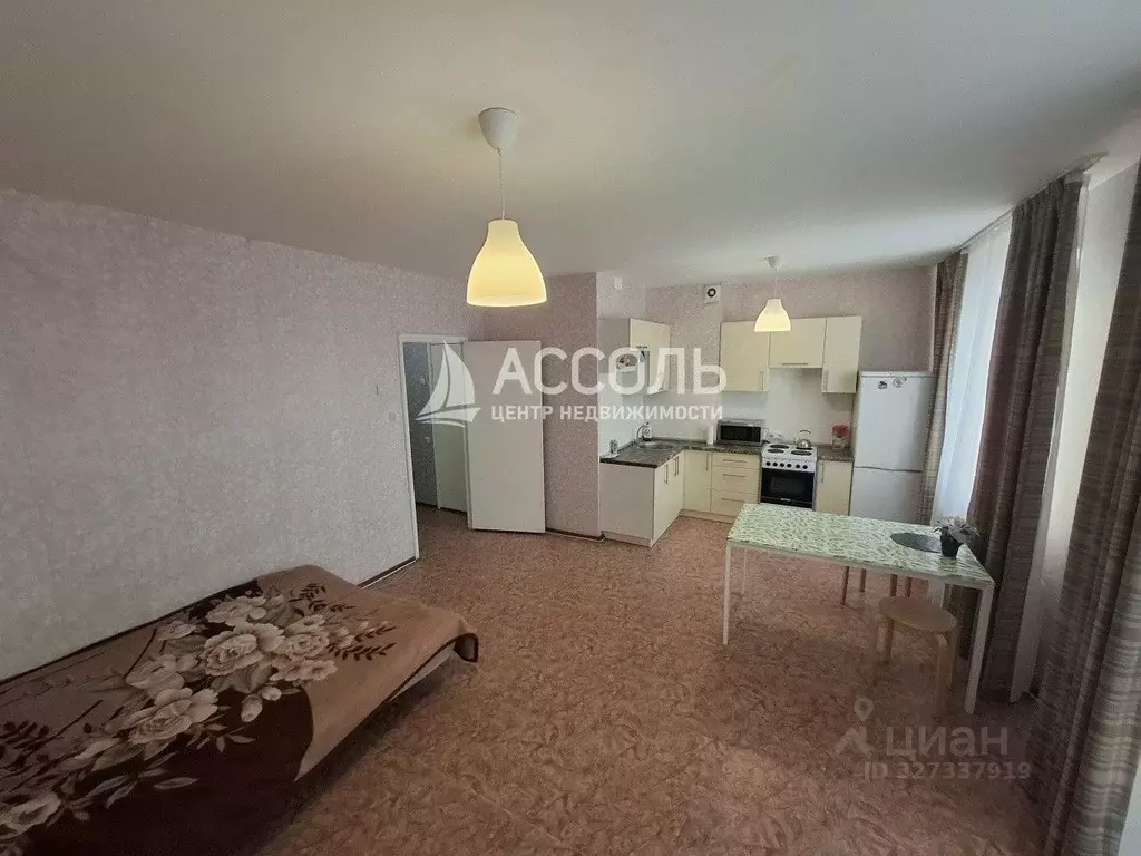 Студия Омская область, Омск ул. Малиновского, 23к1 (33.0 м) - Фото 2