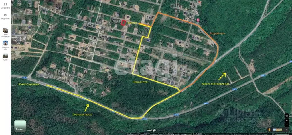 Участок в Сахалинская область, Южно-Сахалинск Изыскатель СНТ,  (10.1 ... - Фото 2