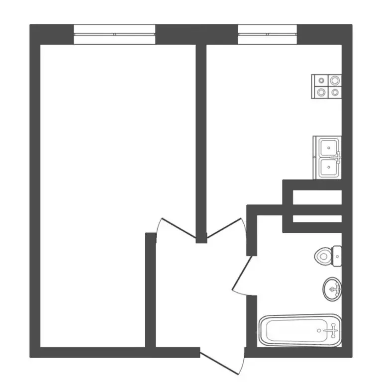 1-к кв. Тюменская область, Тюмень ул. Щорса, 8 (30.6 м) - Фото 2