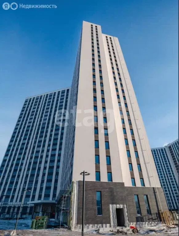Квартира-студия: Тюмень, Краснооктябрьская улица, 6 (33 м) - Фото 1