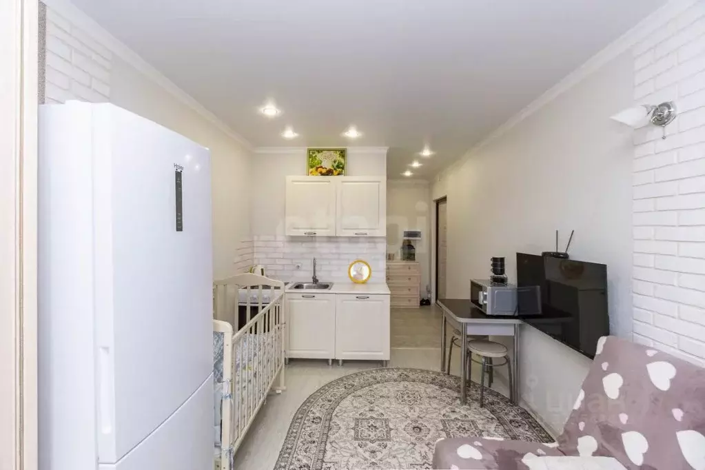 Студия Тюменская область, Тюмень ул. Новоселов, 107к1 (23.0 м) - Фото 1