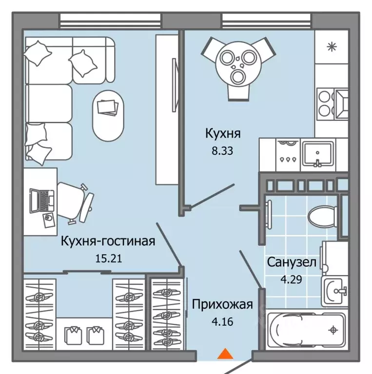 1-к кв. Ульяновская область, Ульяновск Город Новаторов жилой комплекс, ... - Фото 0