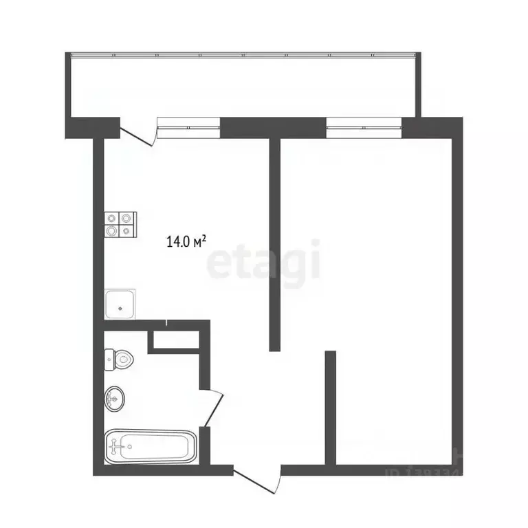 1-к кв. Тюменская область, Тюмень Велижанская ул., 66к1 (34.0 м) - Фото 2