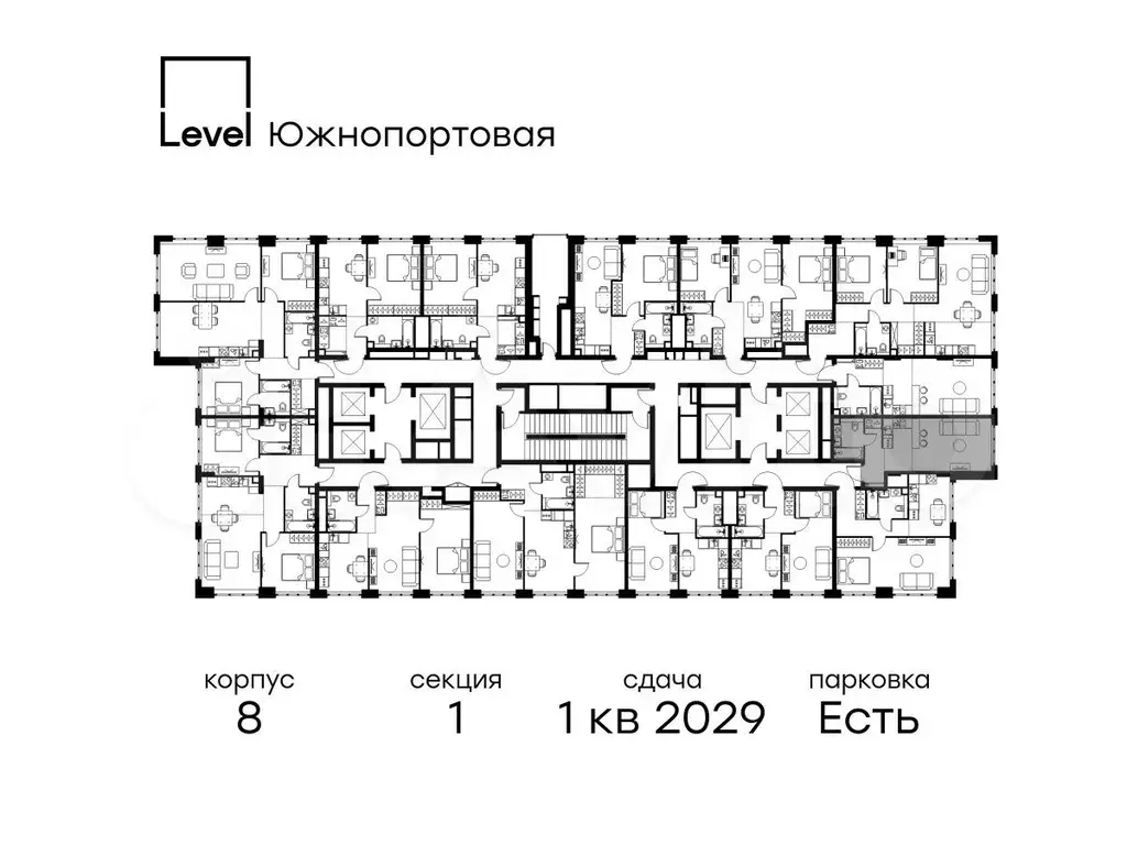 Квартира-студия, 29,5 м, 24/49 эт. - Фото 1