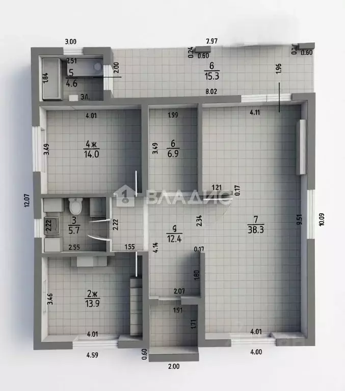 Дом в Калининградская область, Гурьевский муниципальный округ, пос. ... - Фото 2