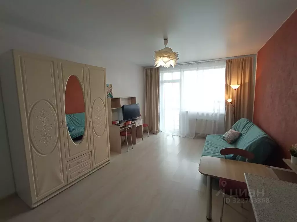 1-к кв. Свердловская область, Екатеринбург ул. Студенческая, 80 (30.0 ... - Фото 1