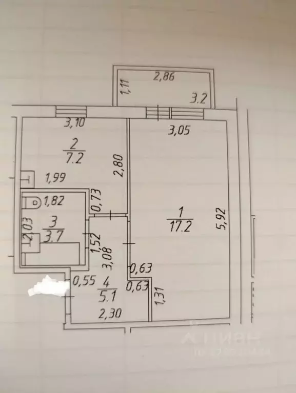 1-к кв. Карелия, Петрозаводск ул. Халтурина, 16 (36.4 м) - Фото 2