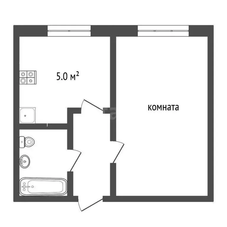 1-комнатная квартира: Ростов-на-Дону, микрорайон Северный, улица ... - Фото 1