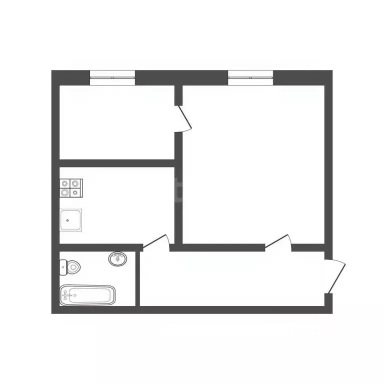 2-к кв. Ярославская область, Данилов Привокзальная ул., 24 (34.6 м) - Фото 2