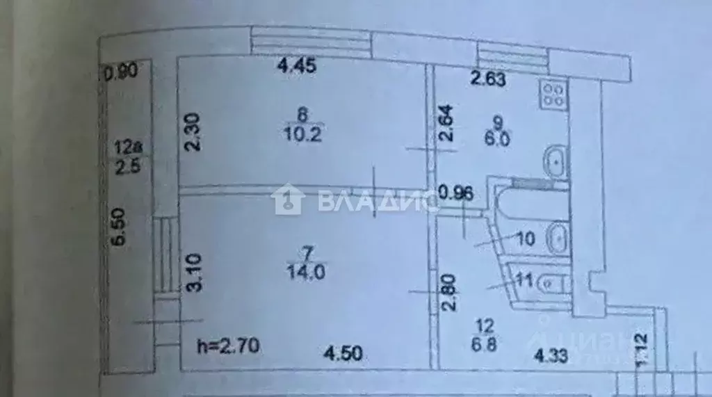 2-к кв. Краснодарский край, Ейск ул. Сергея Романа, 78 (39.1 м) - Фото 2