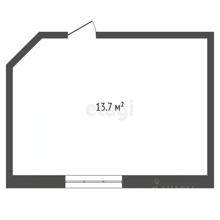 Комната Костромская область, Кострома Петрковский бул., 8 (13.7 м) - Фото 1