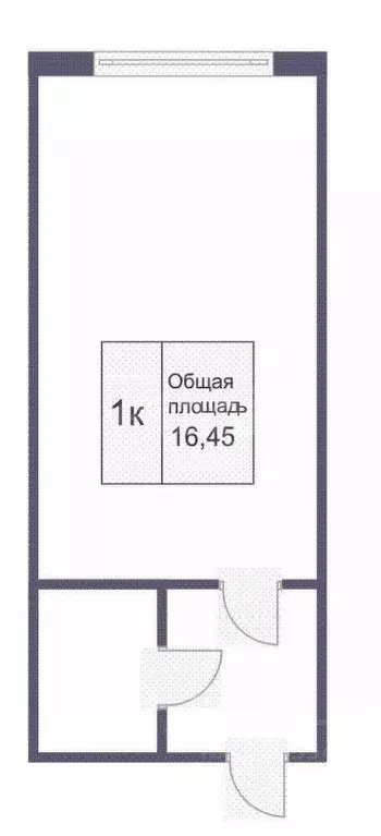 Студия Кемеровская область, Кемерово Инициативная ул., 5А (17.0 м) - Фото 2
