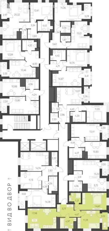 2-комнатная квартира: Екатеринбург, улица Академика Парина, 27 (61.88 ... - Фото 1