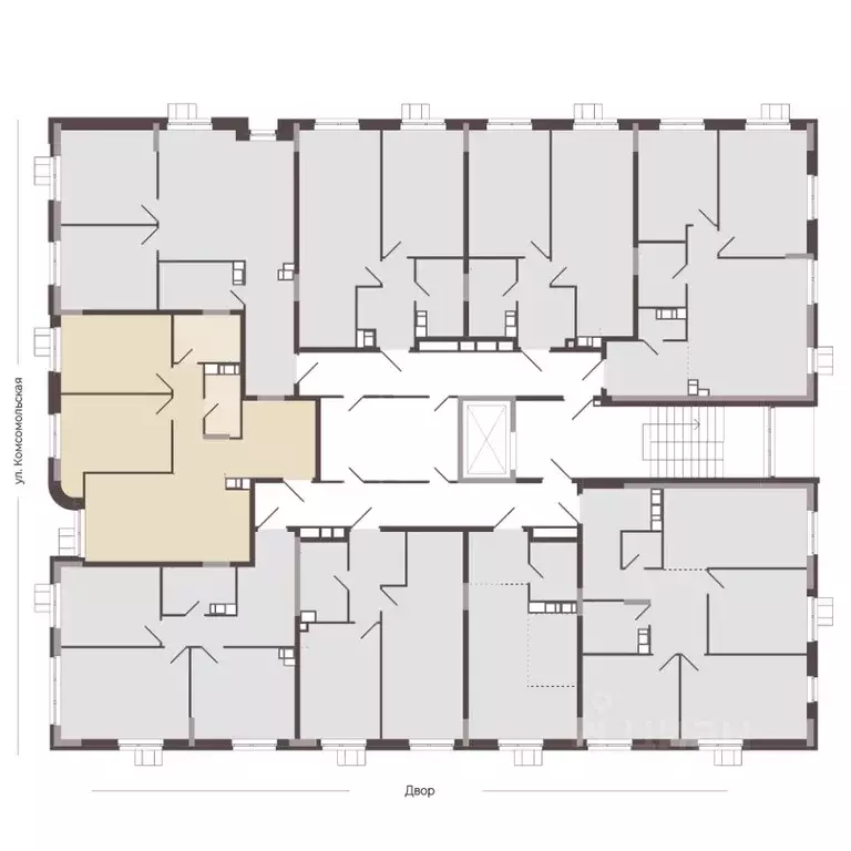 2-к кв. Нижегородская область, Нижний Новгород Соцгород жилрайон, 1-й ... - Фото 2
