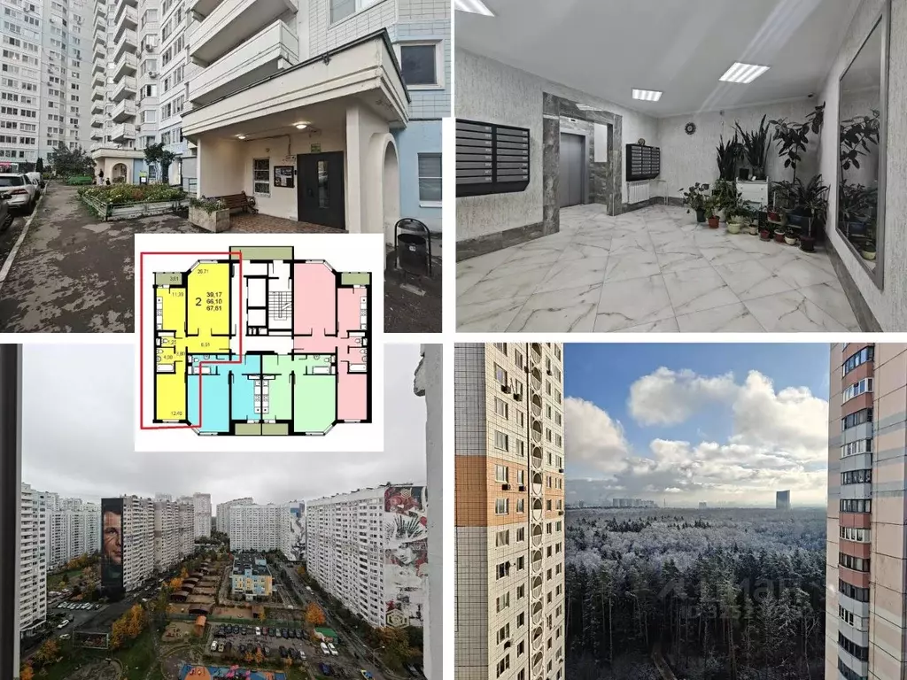 2-к кв. Московская область, Одинцово ул. Кутузовская, 23 (67.0 м) - Фото 1