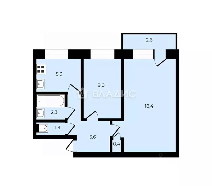 2-к кв. Санкт-Петербург, Санкт-Петербург, Петергоф ул. Жарновецкого, 4 ... - Фото 2